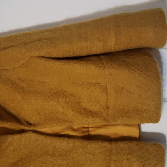 Diane Von Furstenberg Mustard yellow "yamka" mohair blend jacket - Picture 2 of 7